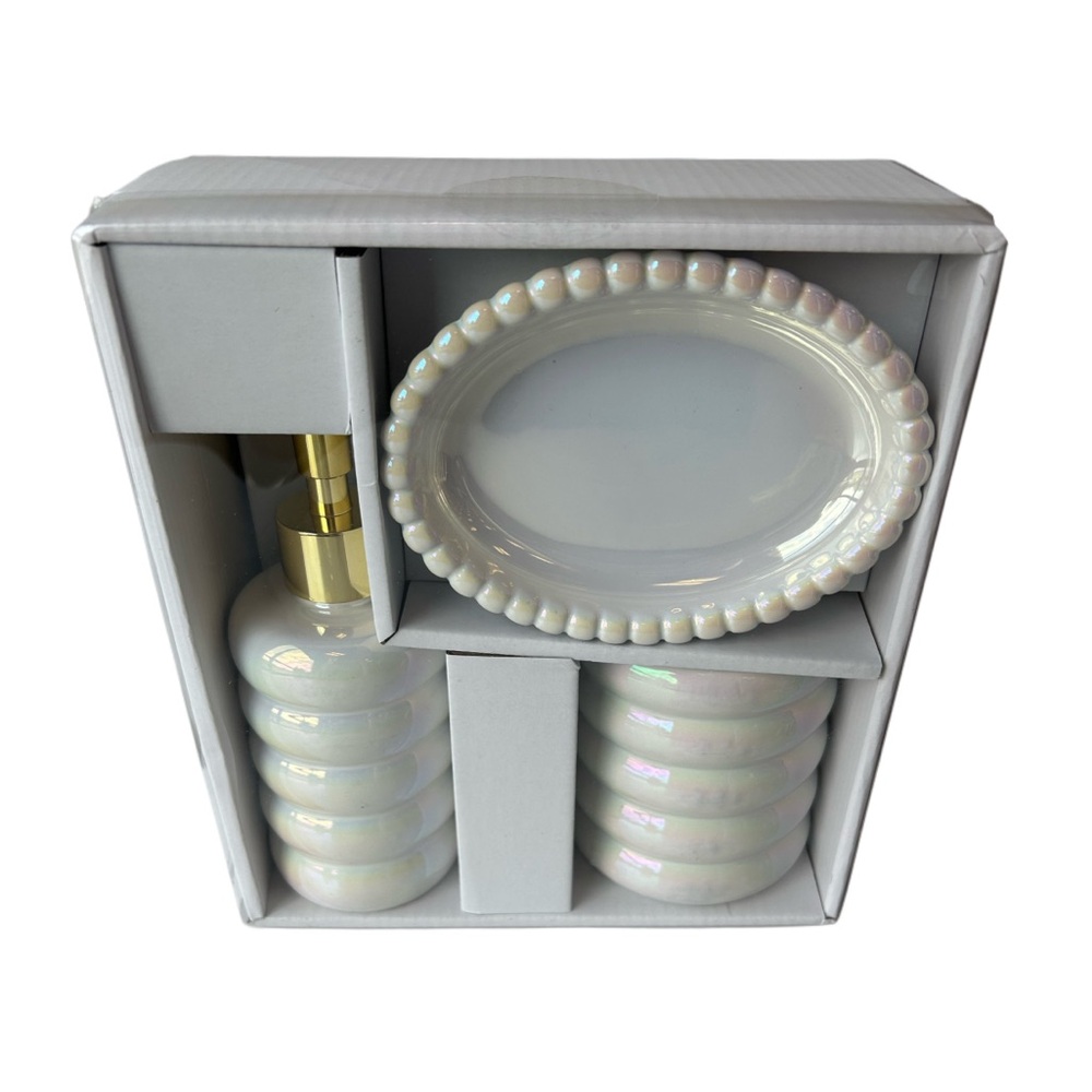 Iridescent Bathroom Accessory Set - Picture 4 of 4